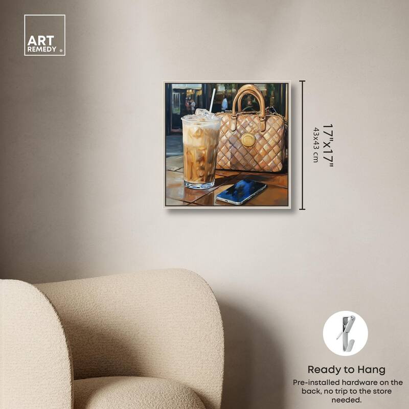 Out For Some Iced Coffee Canvas by Art Remedy