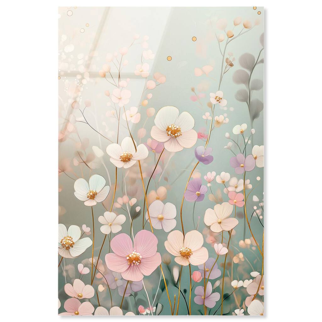 Tiny Blooms I Acrylic by Art Remedy, Ready to Hang