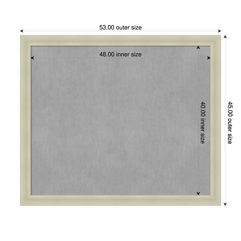 Amanti Art Oliver Black Framed - 53 x 45 in - Oliver Warm Silver