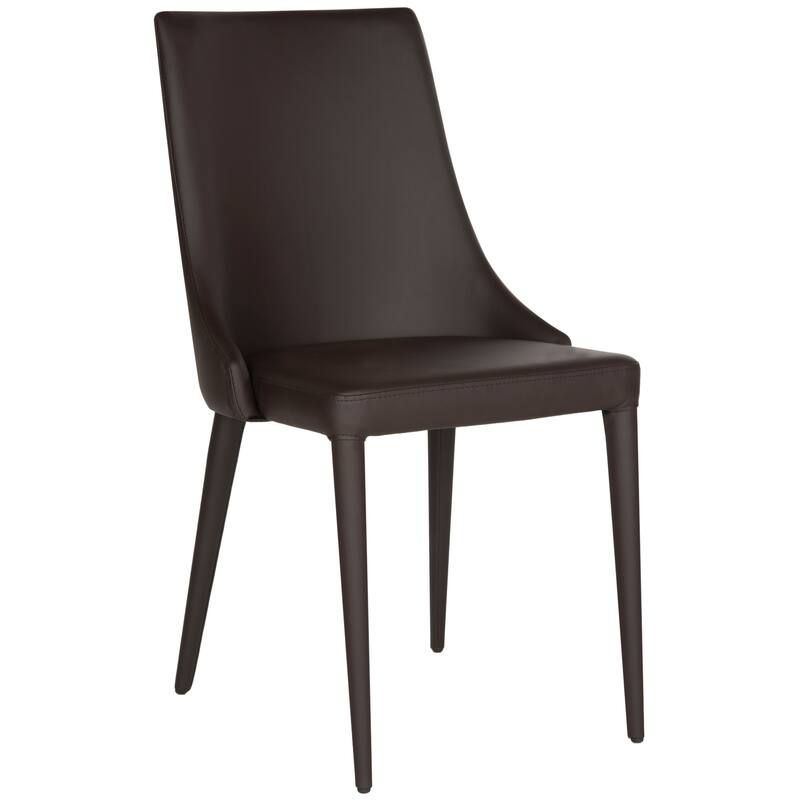 SAFAVIEH Socorro Mid-Century Modern White Dining Chair (Set of 2) - 23.6" x 19.6" x 35.5" - 24Wx20Dx36H