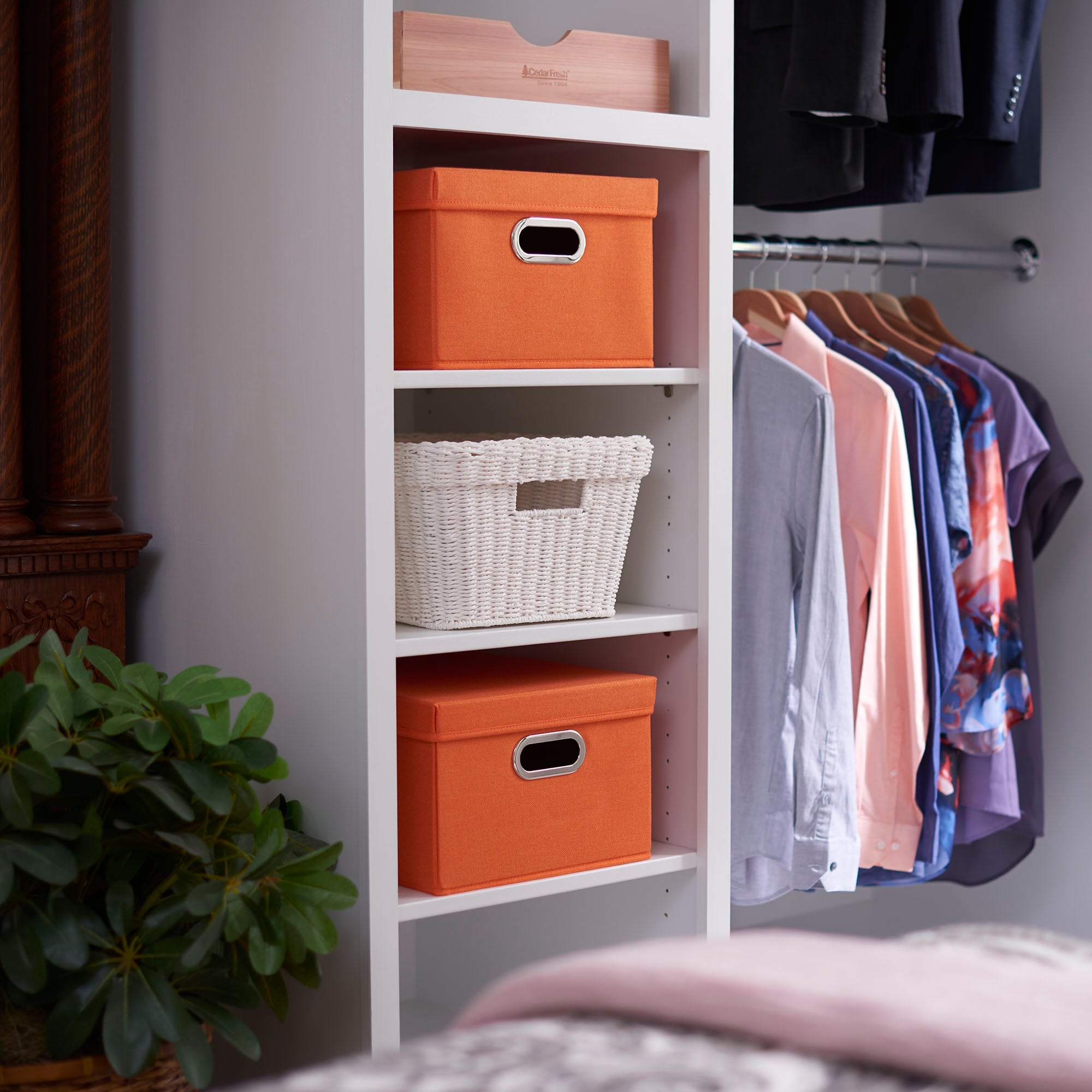Household Essentials Collapsible Linen Box - 15.0"L x 13.0"W x 8.0"H
