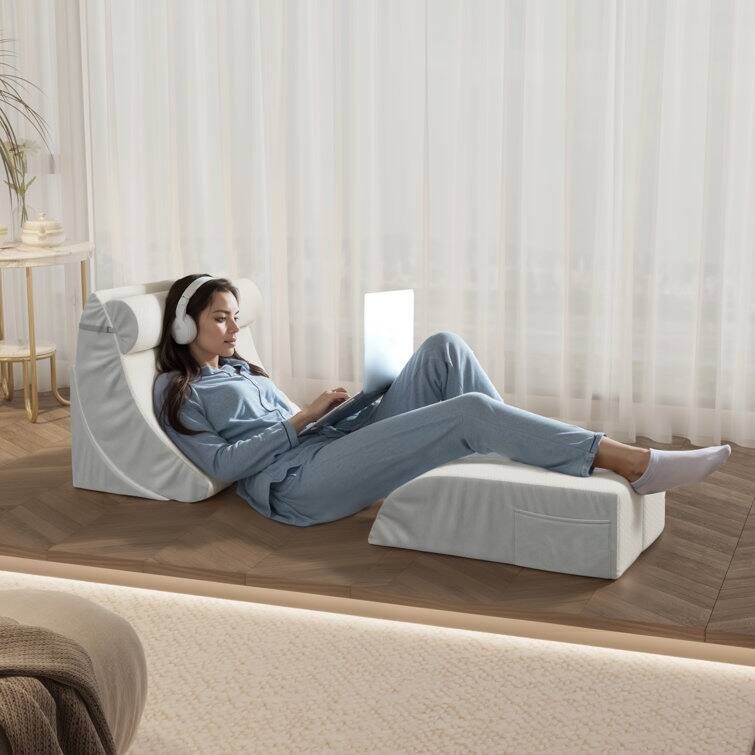 WOWMAX Orthopedic Bed Wedge Pillow Set of 5 for After Surgery Back