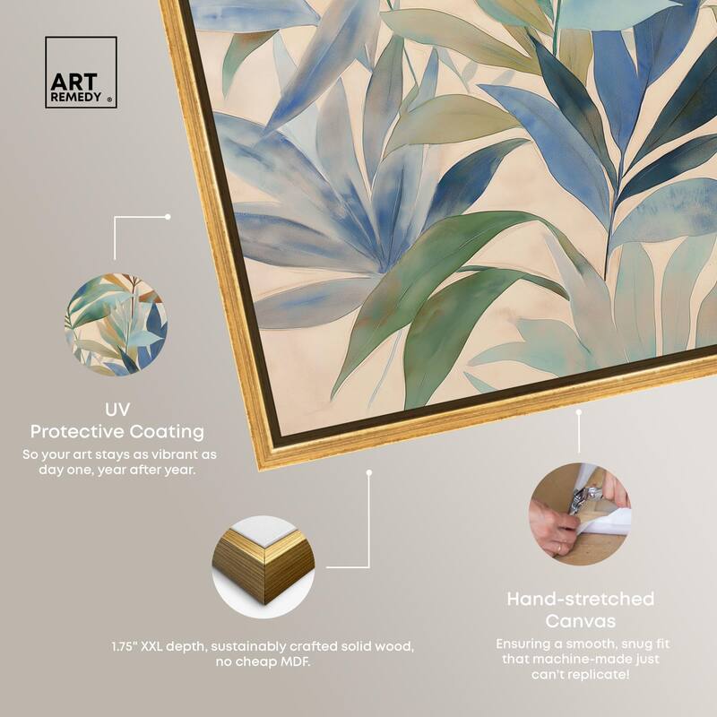 Leaf Labyrinth II Canvas by Art Remedy