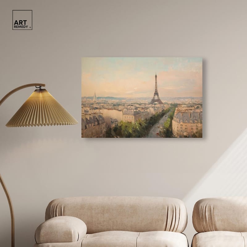 Early Morning Paris Canvas by Art Remedy, Gallery Wrapped