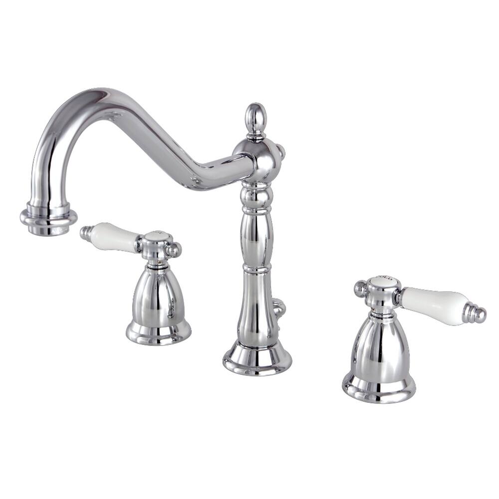 Kingston Brass Victorian Porcelain Widespread Bathroom Faucet