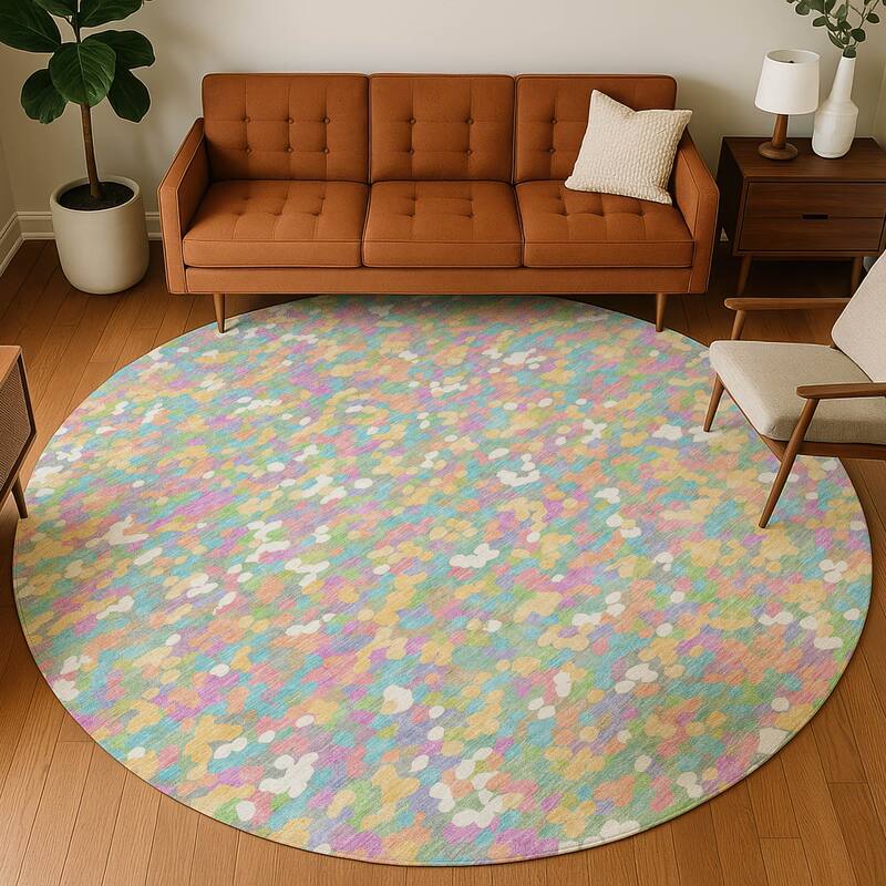 Machine Washable Indoor/ Outdoor Contemporary Halia Chantille Rug