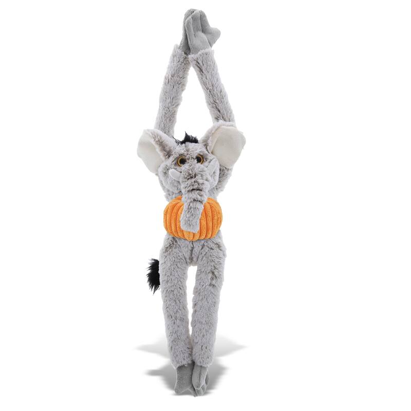 DolliBu Super Soft Long Arms Elephant Stuffed Animal w/ Pumpkin Decor - 21 inches