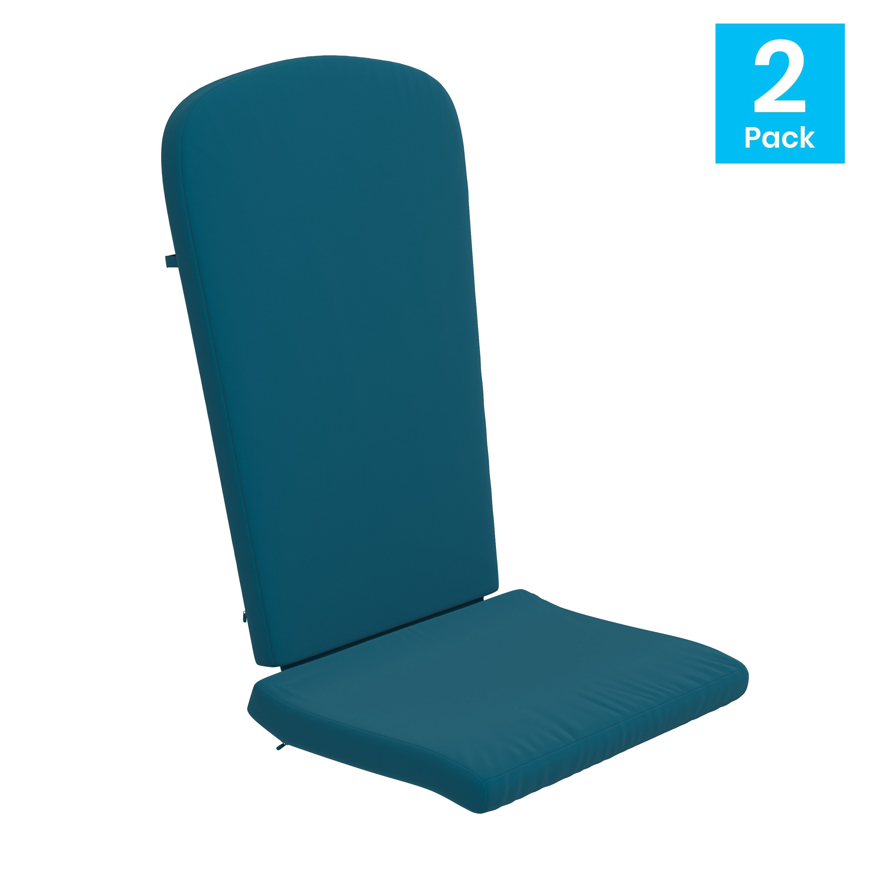 Set of 2 All Weather High Back Adirondack Chair Cushions