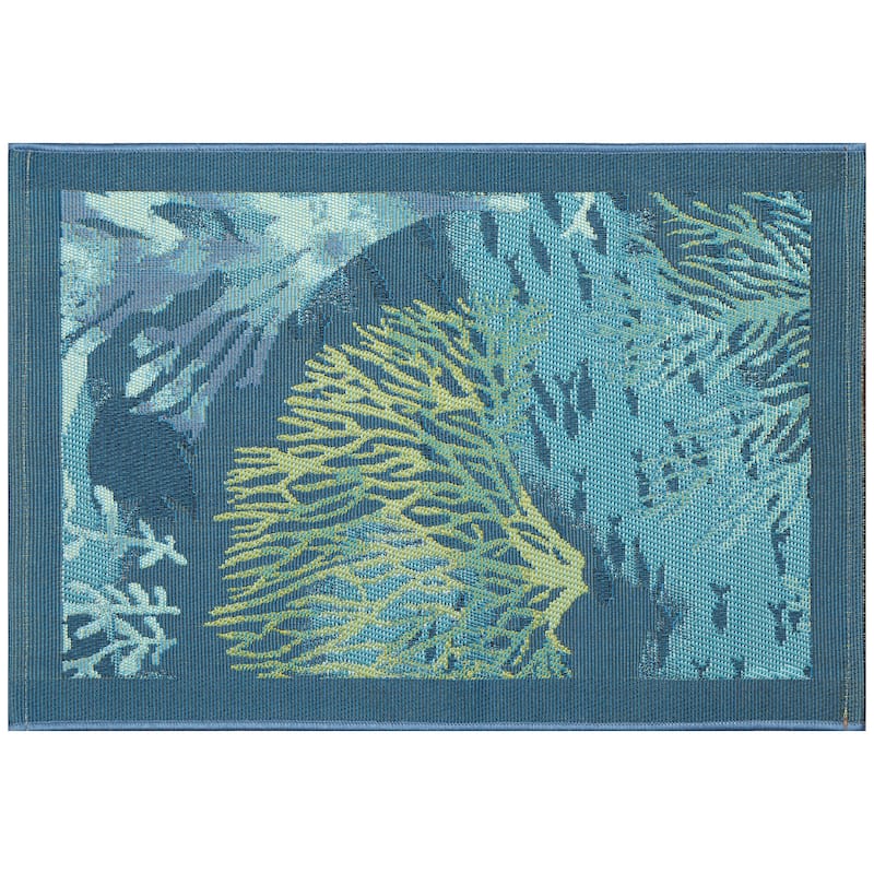 Liora Manne Esencia Coral Garden Indoor/Outdoor Mat