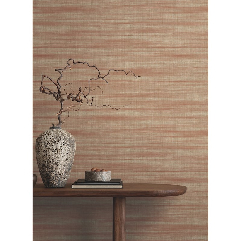 Ronald Redding Brushed Linen Brick Wallpaper