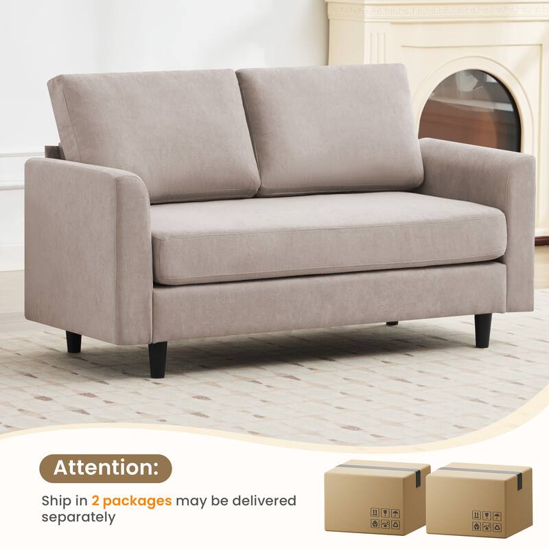 Snow Velvet Sectional Sofa