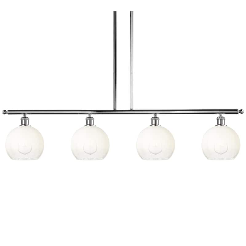 Innovations Lighting 516-4I-11-48 Brookhaven Globe Linear Brookhaven - Polished Chrome / Opal