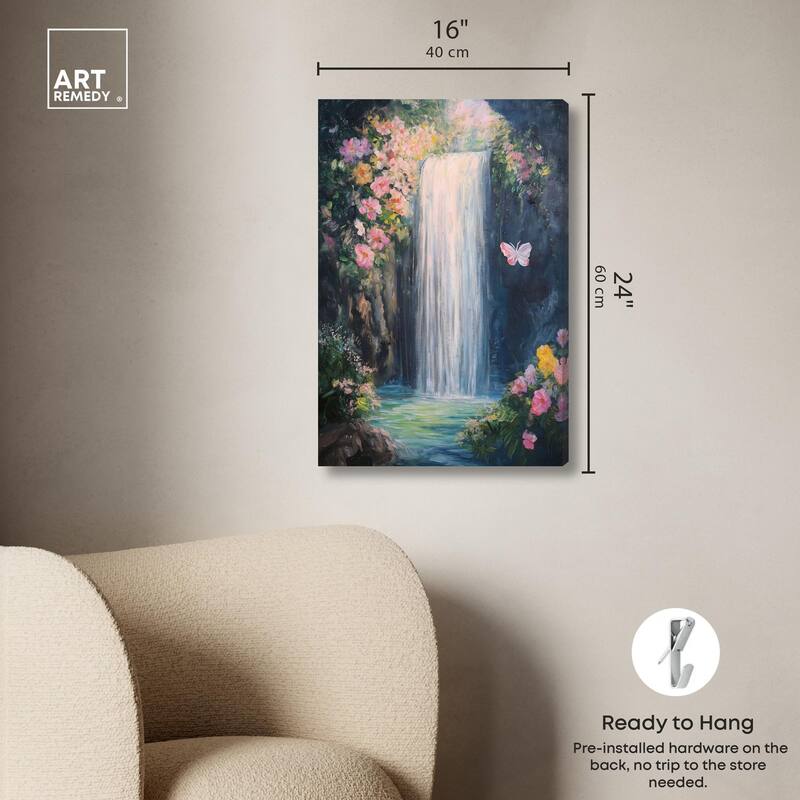 Hidden Falls I Canvas by Art Remedy, Gallery Wrapped