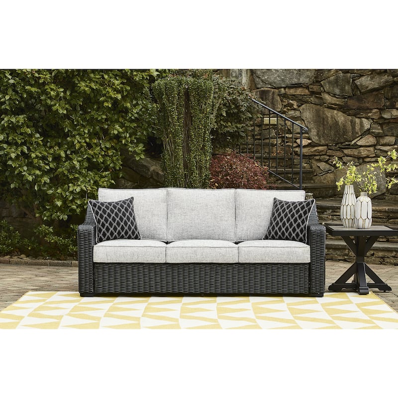 Signature Design by Ashley Beachcroft Outdoor Sofa with Cushion - 82.25" W x 37.75" D x 34.63" H