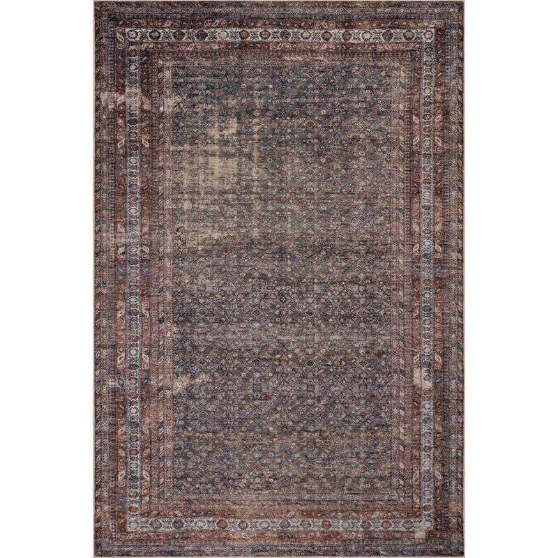 Nuloom Vionnet Bordered Traditional Washable Area Rug