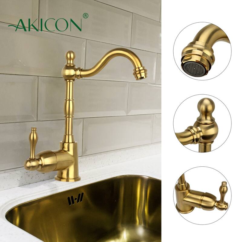 One-Handle Widespread Kitchen Bar Faucet