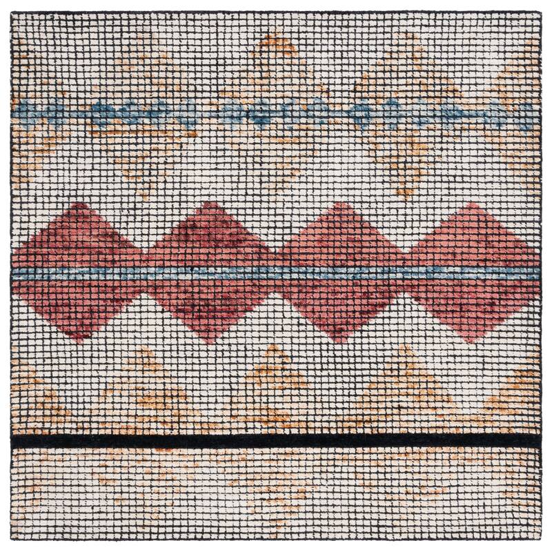 SAFAVIEH Handmade Abstract Heli Tribal Boho Wool Rug
