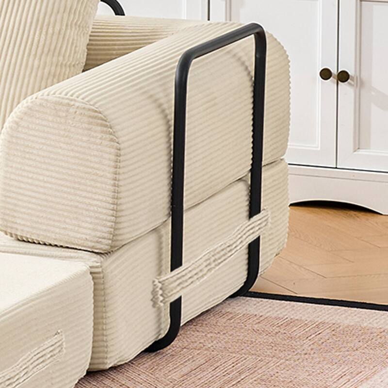 Folding Sofa Sleeper with Armrests, Sofa Bed Convertible Sofa Bed Floor Sofa Bed with Foldable Armrests