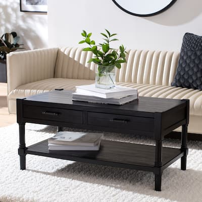 SAFAVIEH Filbert 2-Drawer Bottom Shelf Coffee Table - 37.8" W x 19" L x 19" H