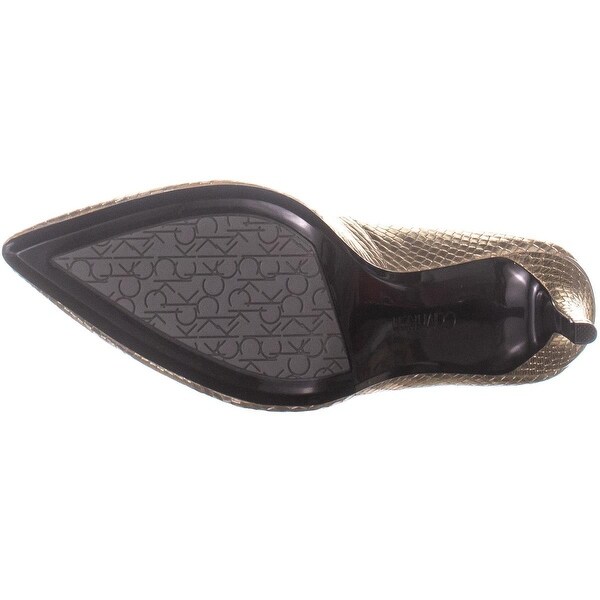 calvin klein gayle pumps gold