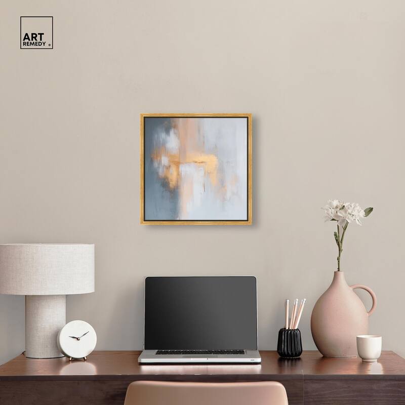 Coral Hues Canvas by Art Remedy