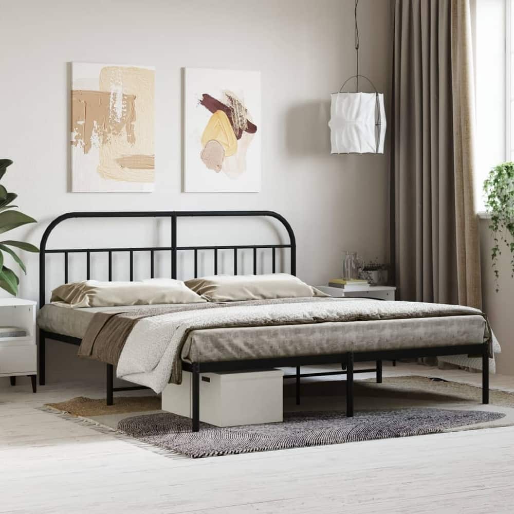 vidaXL 12 Inches Metal Bed Frame No Mattress