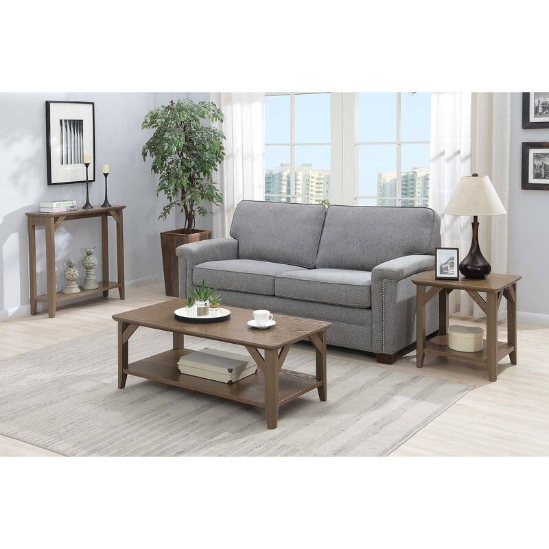 Convenience Concepts Winston Coffee Table with Shelf
