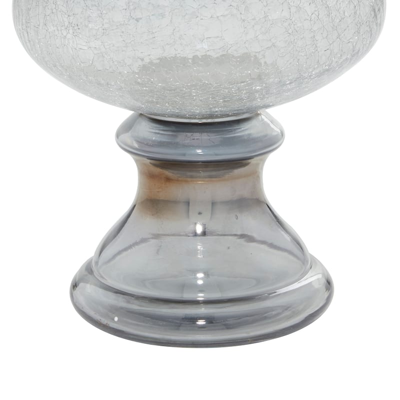 Glass Traditional Hurricane Lamp - 7 x 7 x 14