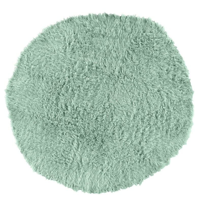 Linon Flokati Wool Thick Area Rug