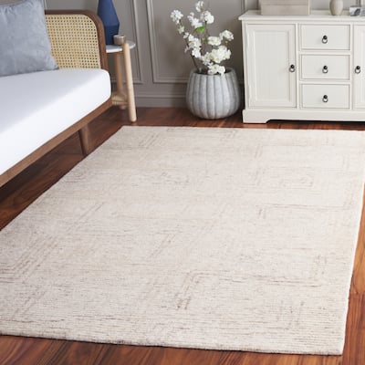 SAFAVIEH Handmade Ebony Waltraut Modern & Contemporary Wool Rug