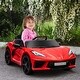 preview thumbnail 8 of 18, 12V Kids Ride-On Chevrolet Corvette Licensed Car with Suspension, USB Music Port, and Dual Driving Modes for 3-6 Years