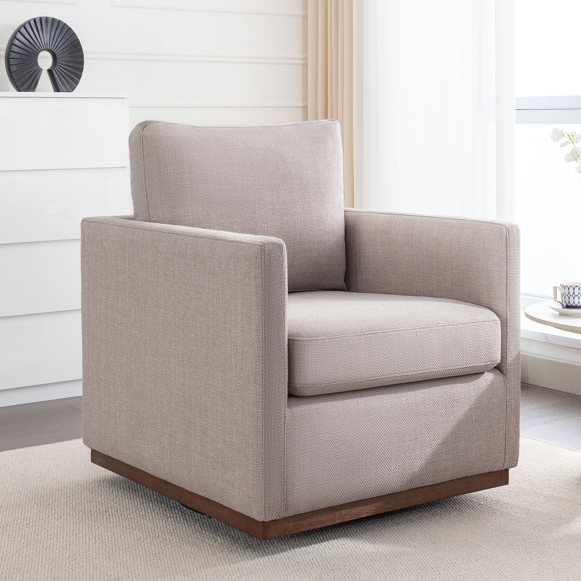 Square barrel chair cheap