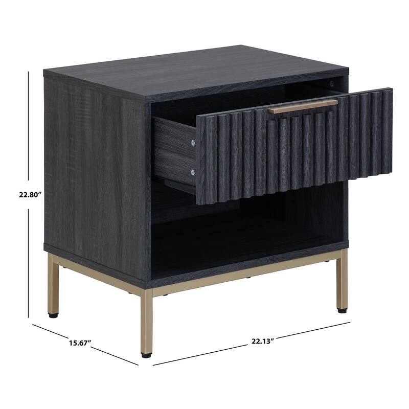 SAFAVIEH Home Lylia 1-Drawer Nightstand