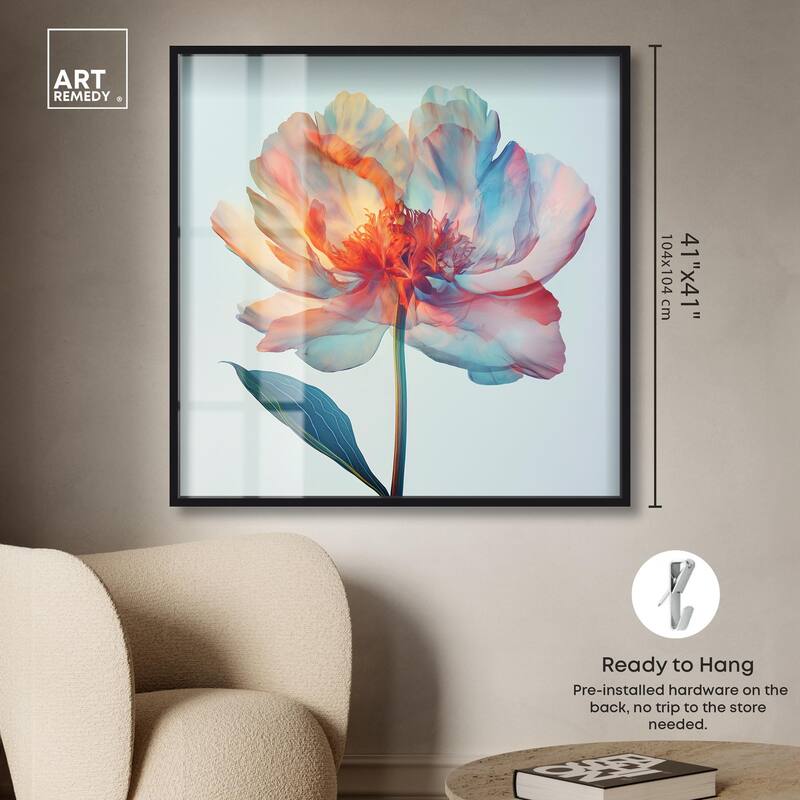Peony Phases Shadowbox by Art Remedy