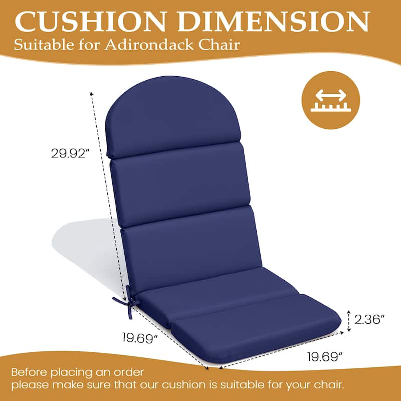 Outdoor Adirondack Chairs Cushion with Sunbrela Fabric