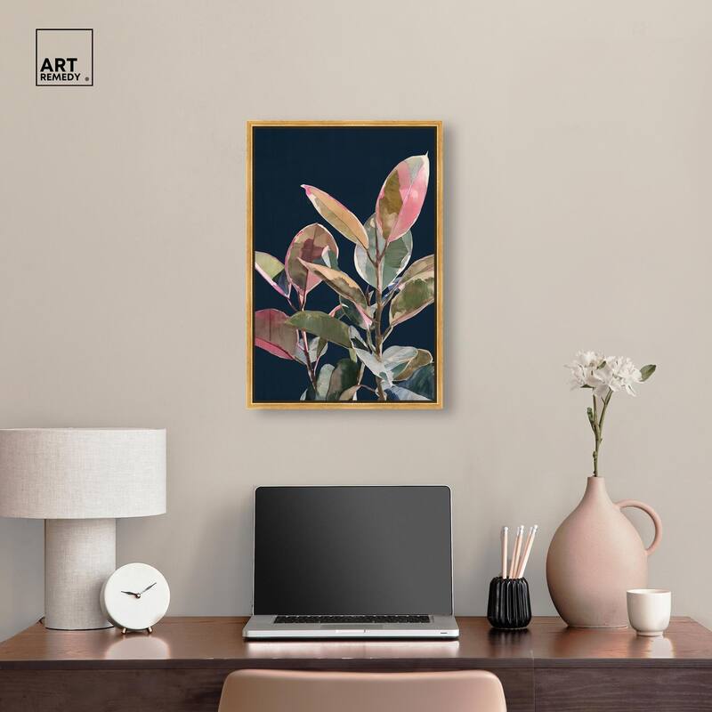 Fuchsia Frond II Canvas by Art Remedy