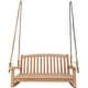 preview thumbnail 6 of 6, Seven Seas Teak San Jose Teak Wood Double Outdoor Porch Swing, 4 foot