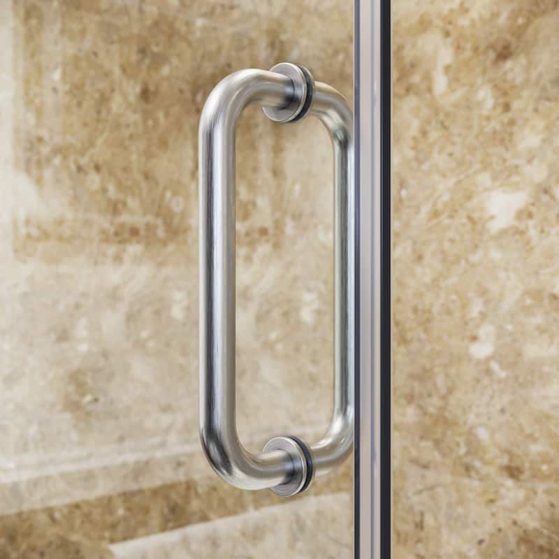 Elegant Back to Back Stainless Steel Shower Glass Door Pull Handle