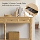 preview thumbnail 6 of 26, HUALAL HOME Dennis Farmhouse Modern 2-Drawers Wood Console Table with Solid Wood Legs