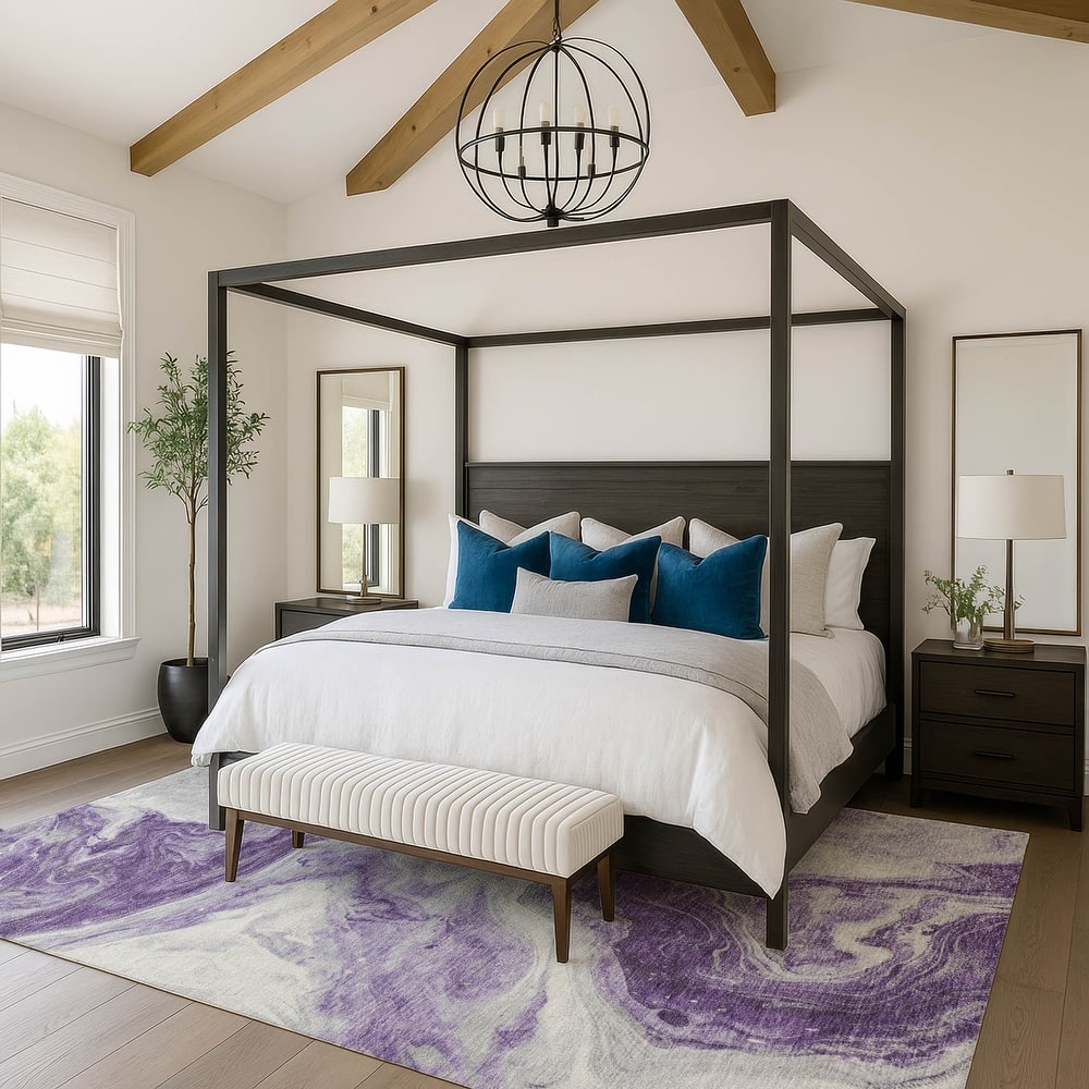 Premium Washable Super Soft Modern River Mayfield Rug