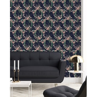 Peacocks on Flowers Wallpaper - Bed Bath & Beyond - 35646949