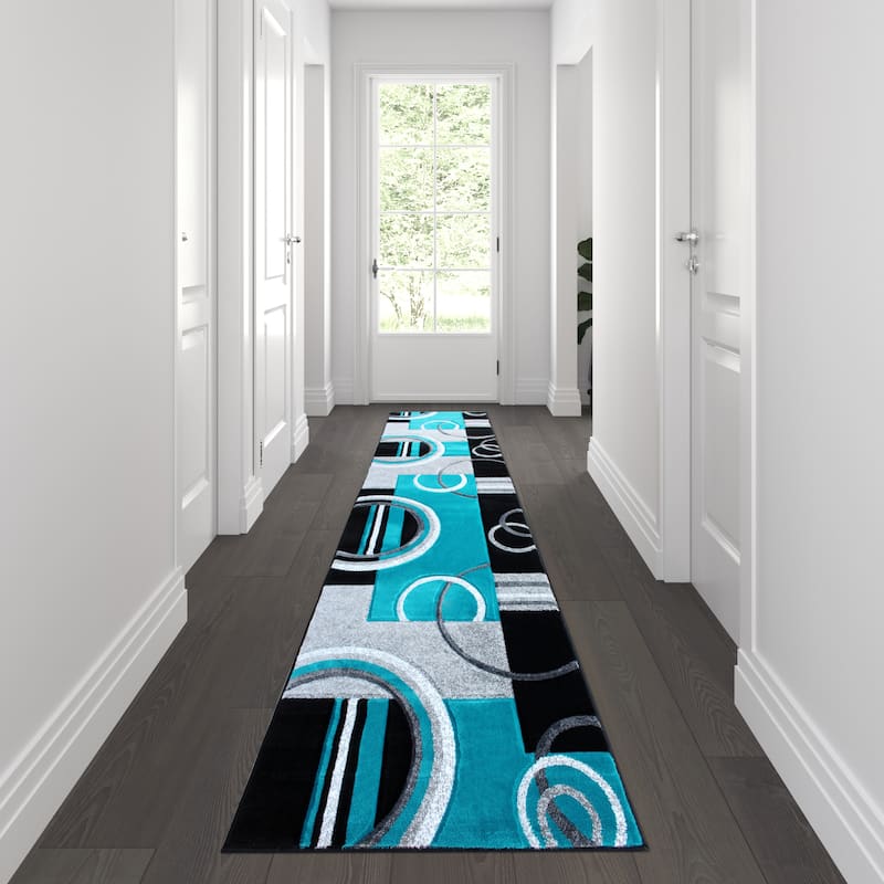 Modern Geometric Design Abstract Area Rug