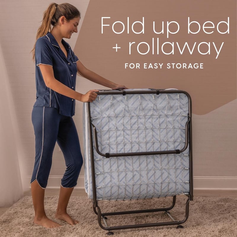 Milliard Medium Firm Foam Mattress and Rollaway Folding Cot