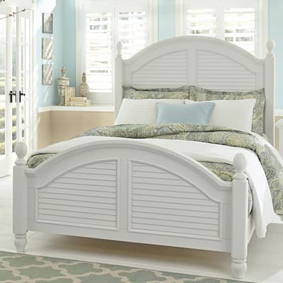 Summer House I Oyster White Poster Bed - King or Queen Option