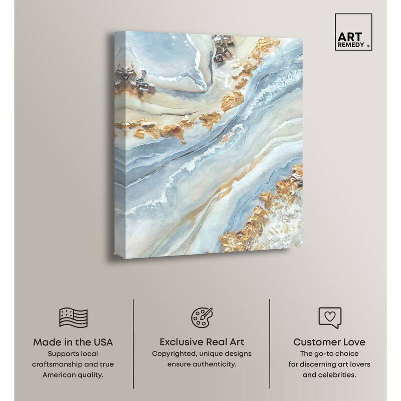 Art Remedy A Beautiful Fiction Gallery Wrapped Mineral, Agate & Geode 1 Piece Canvas Wall Art