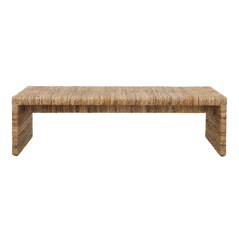 NPD Furniture Kanza Woven Abaca Indoor Bench