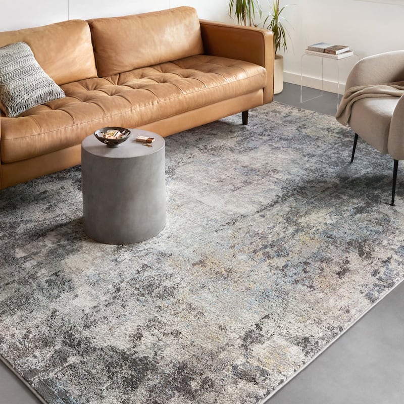 Alexander Home Rustic Glacier Abstract Area Rug
