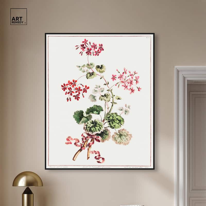 Carlet Variegated Geranium 1801 Canvas by Art Remedy