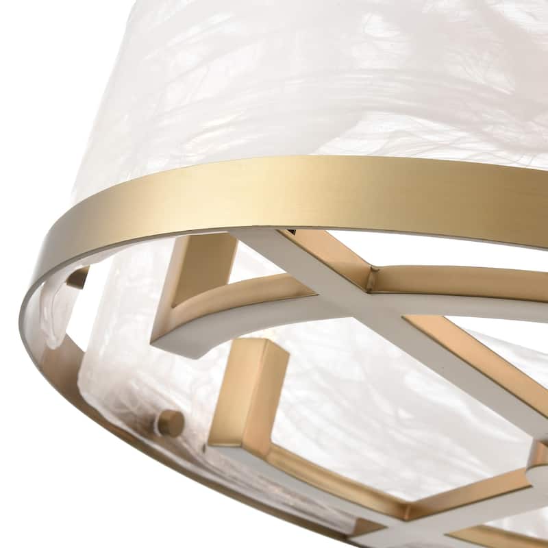 Artcraft Skye 6-Light Chandelier - Brushed Brass Finish