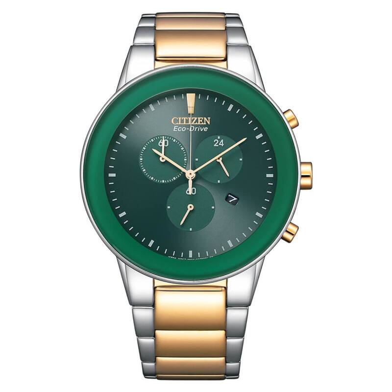 Citizen Men's Eco-Drive Green Dial Watch - AT2244-84X - 6 (36)